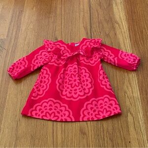 Jacadi Paris Corduroy Floral Rosette Baby Dress